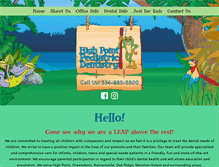 Tablet Screenshot of highpointpediatricdentistry.com